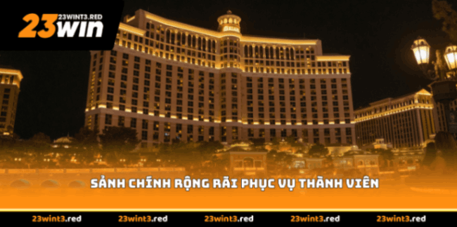 Sảnh chính rộng rãi phục vụ thành viên